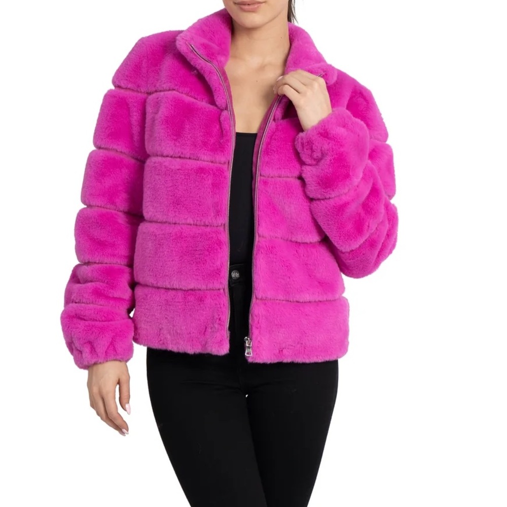 Love Token Alex Faux Fur Jacket XS